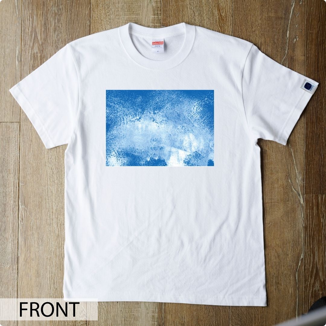 クロスチームオンラインショップ|障がい者アート|CHALLENGED ART T-SHIRT JunJun_12 FRONT PRINT|白(WH)|S