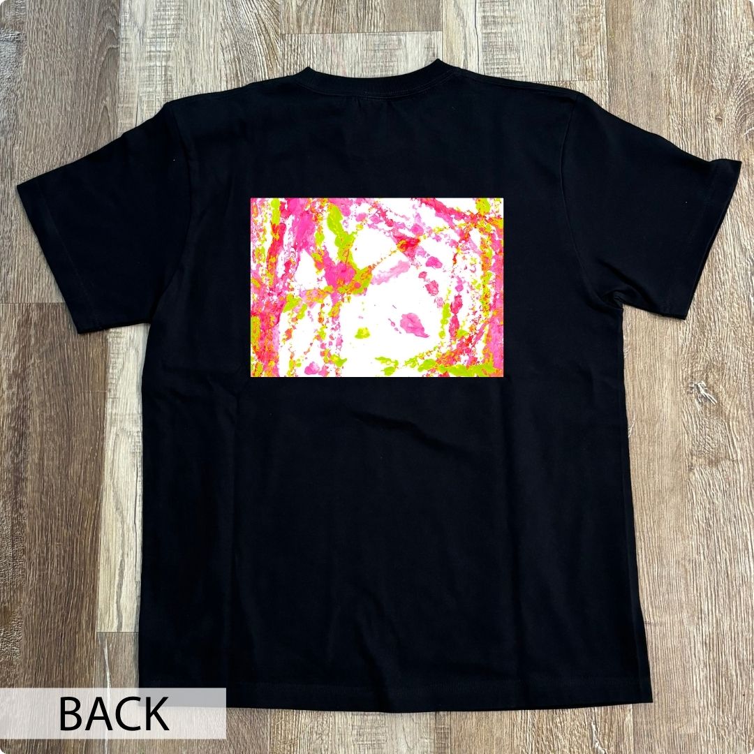 CHALLENGED ART T-SHIRT　JunJun_06 BACK PRINT