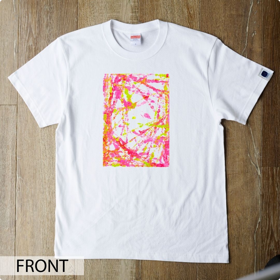 CHALLENGED ART T-SHIRT　JunJun_06 FRONT PRINT