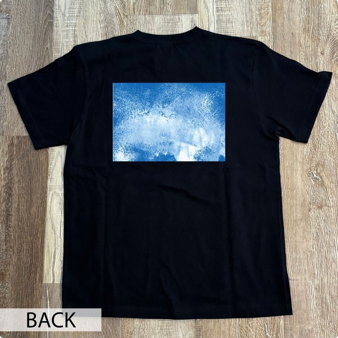 クロスチームオンラインショップ｜障がい者アート｜CHALLENGED ART T-SHIRT JunJun_12 BACK PRINT｜白(WH)｜XL