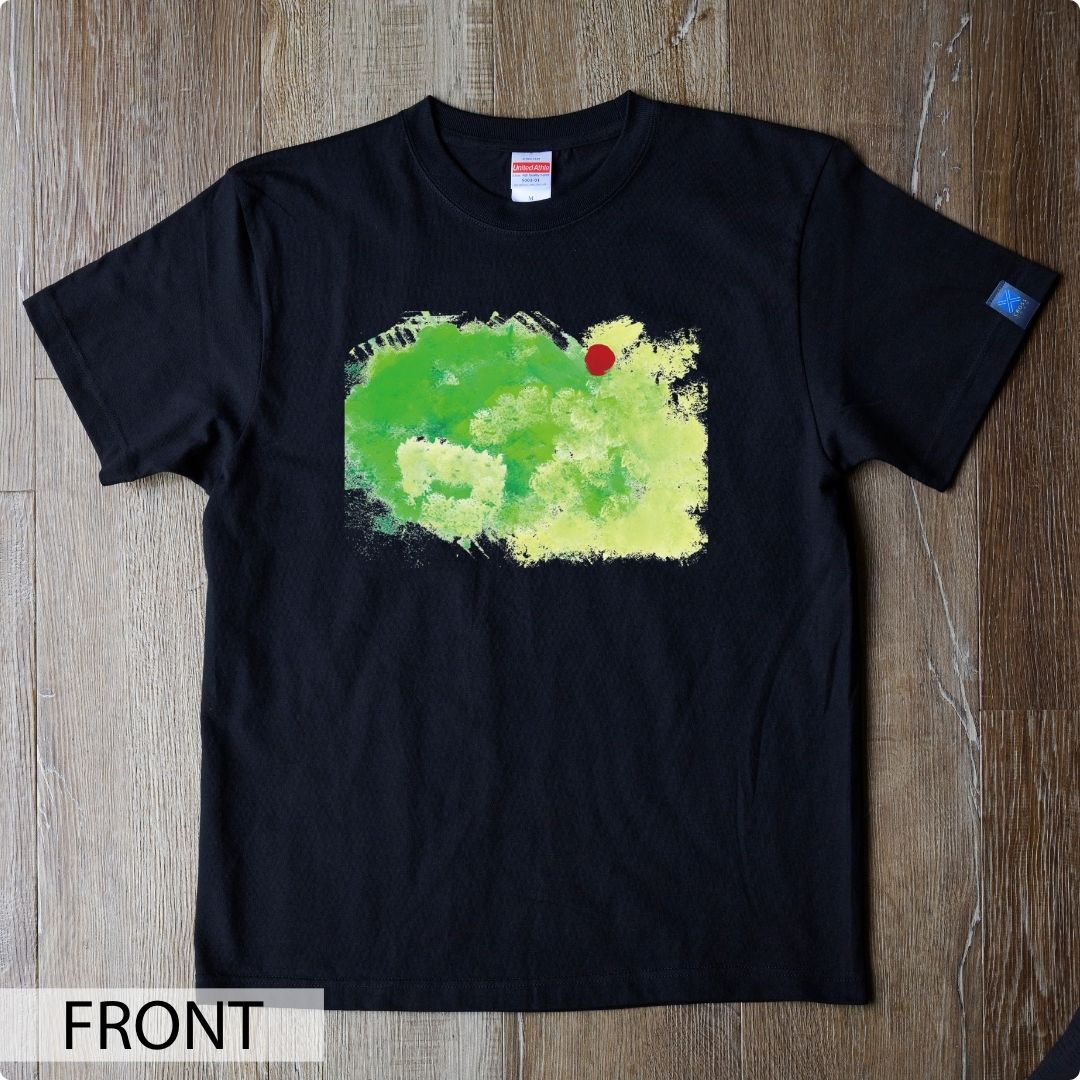 クロスチームオンラインショップ｜障がい者アート｜CHALLENGED ART T-SHIRT Koyo_11 FRONTPRINT｜白(WH)｜XL