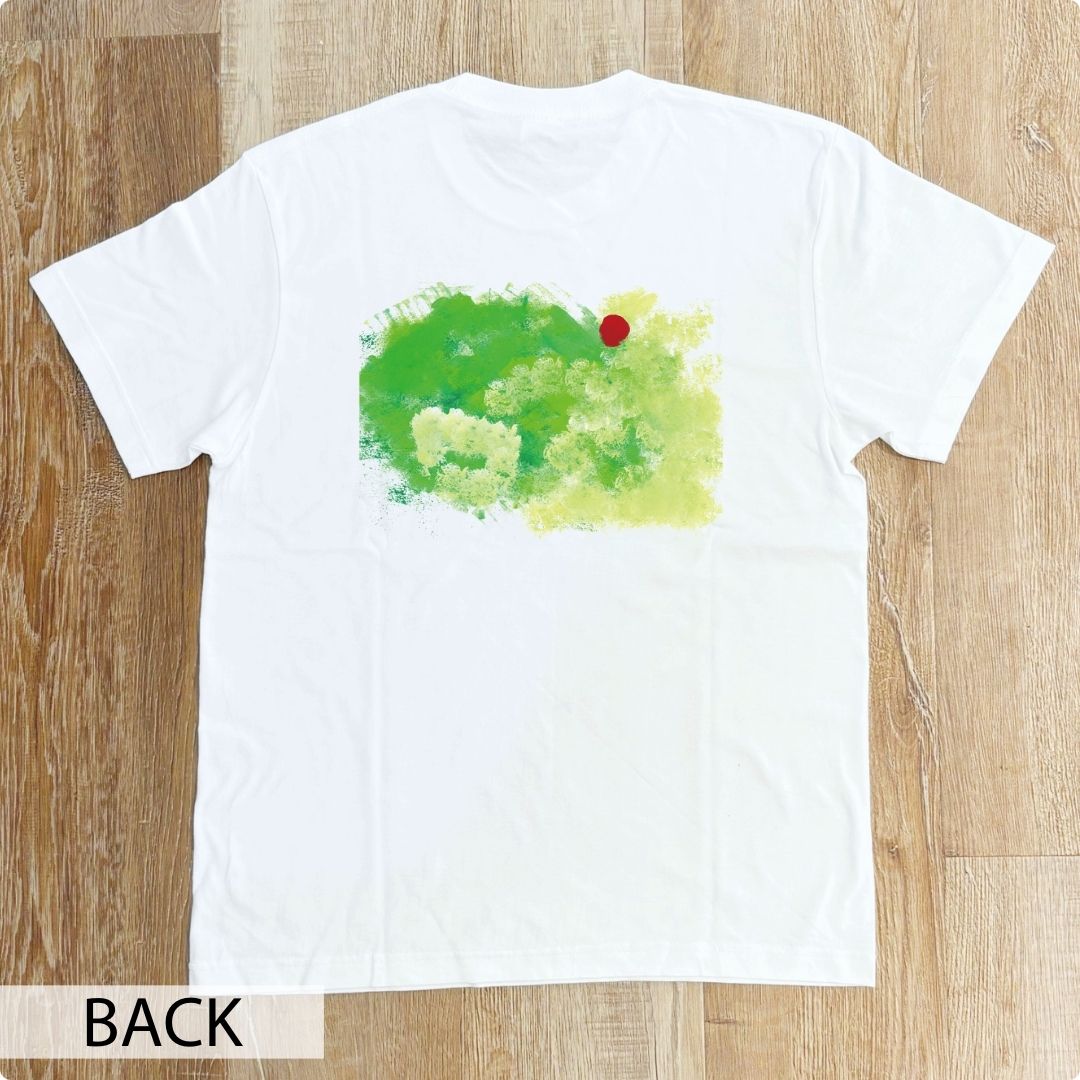 クロスチームオンラインショップ｜障がい者アート｜CHALLENGED ART T-SHIRT Koyo_11 BACKPRINT｜白(WH)｜S