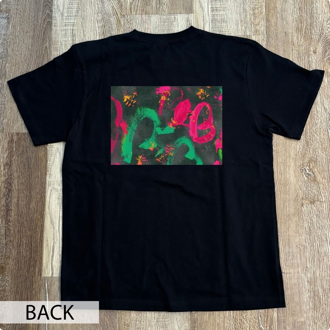 CHALLENGED ART T-SHIRT　Lily_05 BACKPRINT