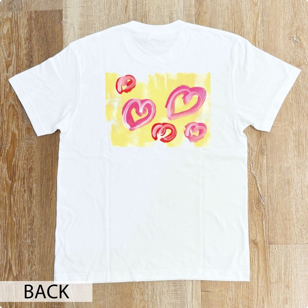 クロスチームオンラインショップ｜障がい者アート｜CHALLENGED ART T-SHIRT Lily_12 BACKPRINT｜白(WH)｜S